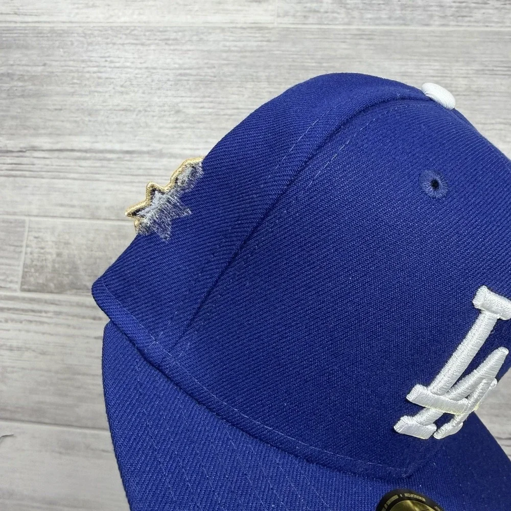 New Era Royal Los Angeles‎ Dodgers 2025 World Series Side Patch 59FIFTY Size 7